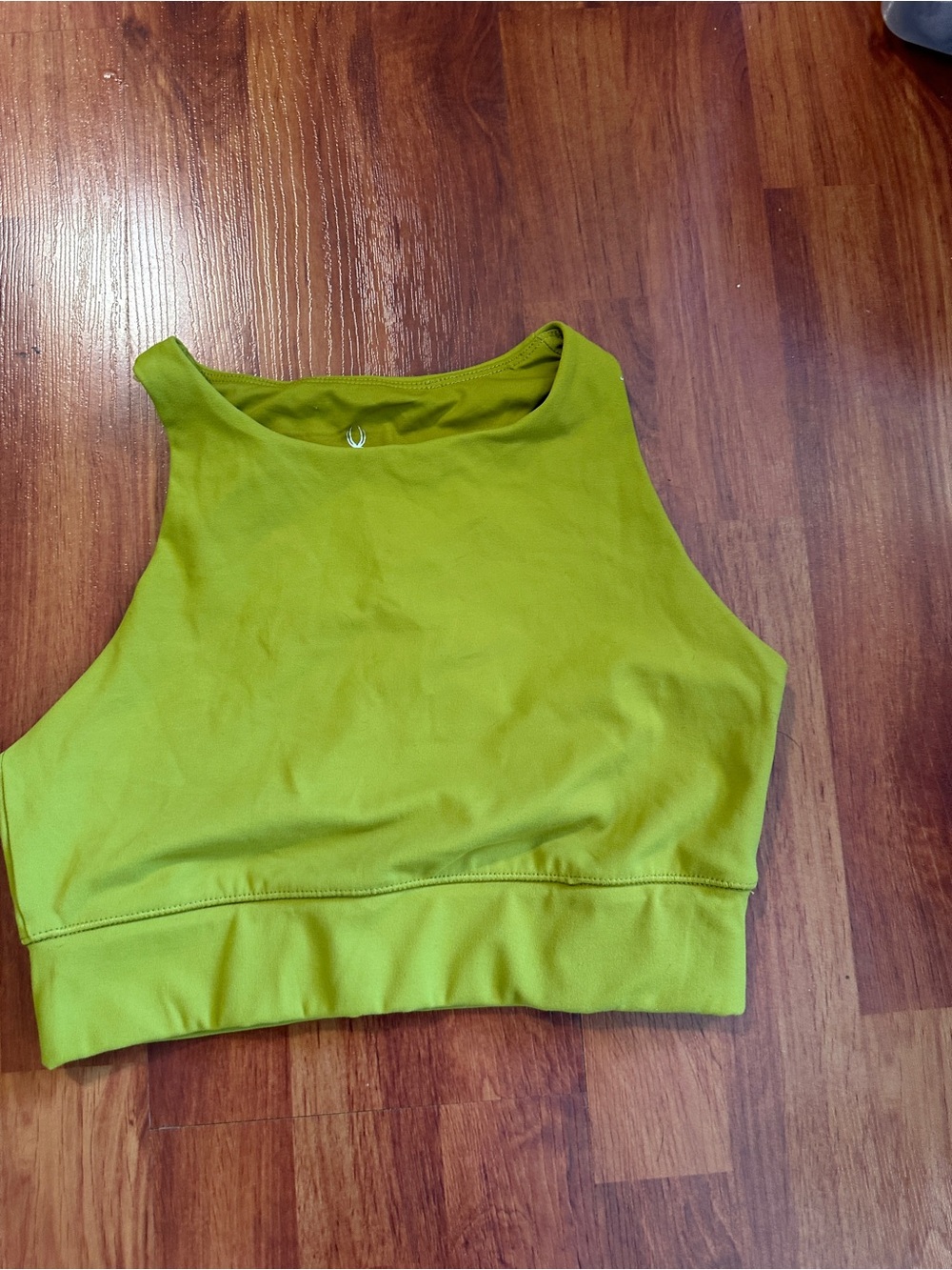 Spyder High-Neck Crop Tank in Lime medium